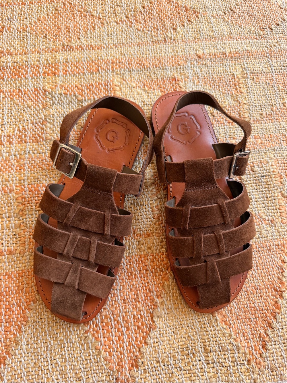 Grenson Quincy Suede Leather Sandals Men’s 7-8 - Picture 7 of 12